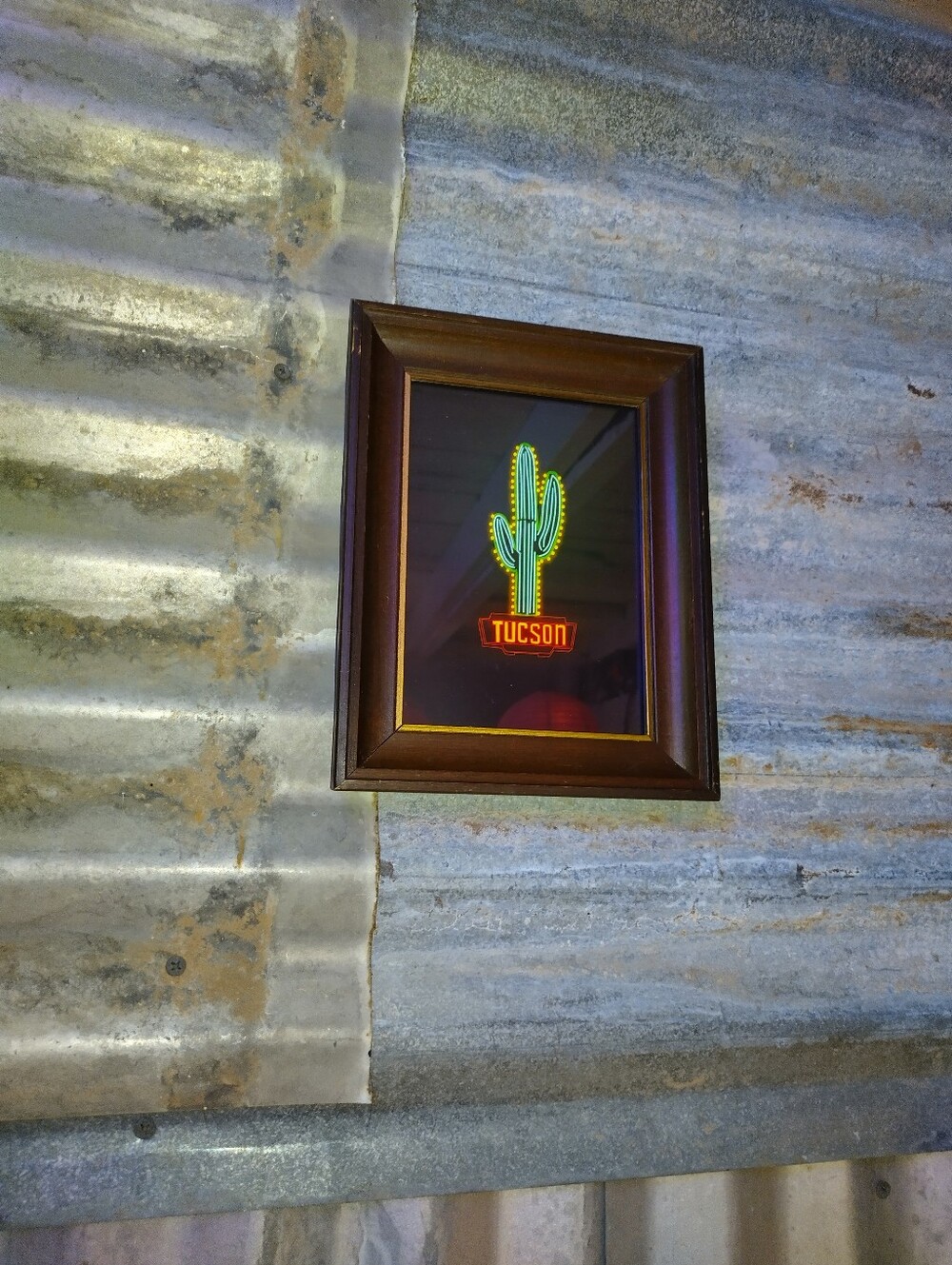 Neon Tucson Cactus Art Print